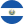 Blue circular badge icon featuring a white curved line and a small yellow dot at the bottom