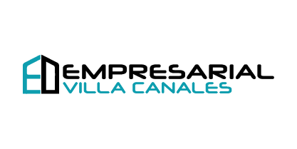 Logo for Empresarial Villa Canales, featuring a teal 'ED' emblem and the black and teal wordmark 'EMPRESARIAL VILLA CANALES'.